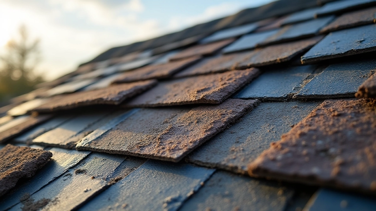 Naprawa dachu z gontu bitumicznego