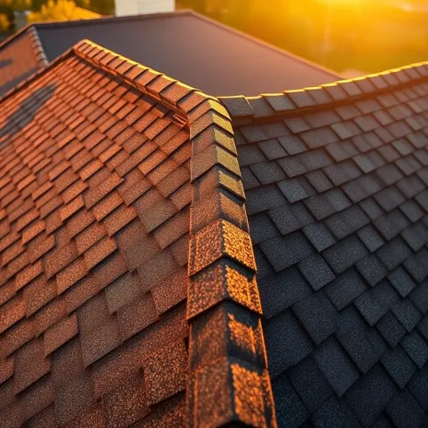 Układanie gontu na kalenicy