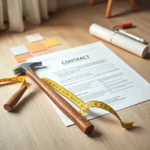 umowa o wykonanie prac remontowych  wykończeniowych mieszkania