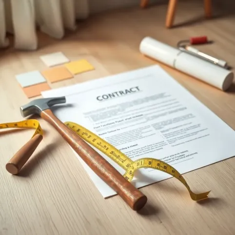 umowa o wykonanie prac remontowych  wykończeniowych mieszkania